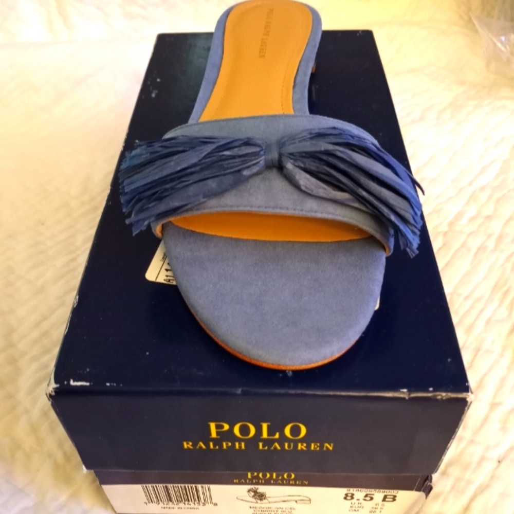 Women's Polo Ralph Lauren Blue Slip-on Sandal